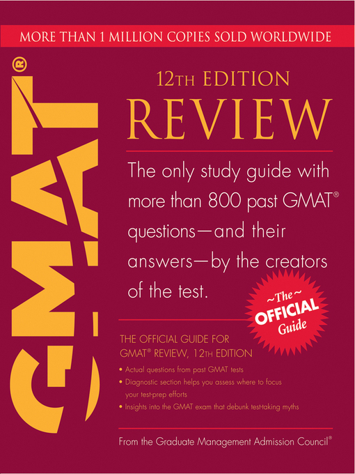 Cover image for The Official Guide for GMAT Review